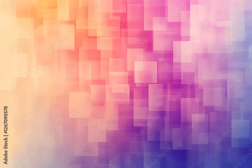Abstract background with colorful squares and gradient Abstract background with colorful squares and gradient