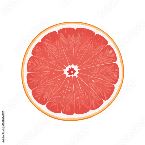 Orange Slice isolated on white background