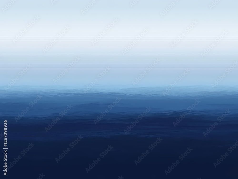 Fototapeta premium Serene Ocean Gradient Abstract Blue Water Background