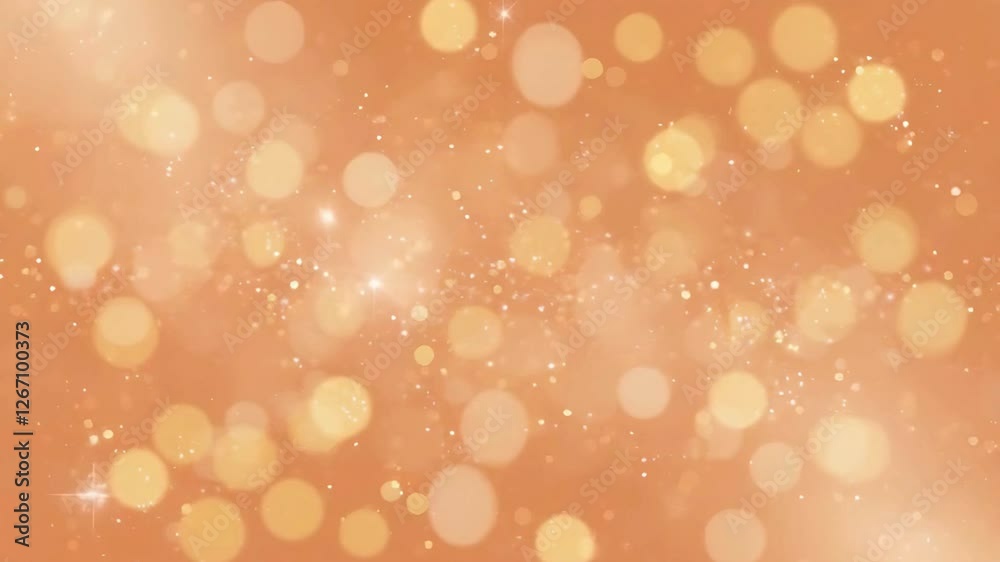 Abstract Background With Soft Peach Hue, Tiny Golden Circles Scattered Throughout Creating Gentle and Dreamy Bokeh Effect Abstract Background With Soft Peach Hue, Tiny Golden Circles Scattered Throughout Creating Gentle and Dreamy Bokeh Effect