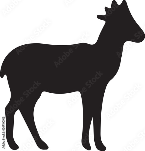 silhouette of a deer