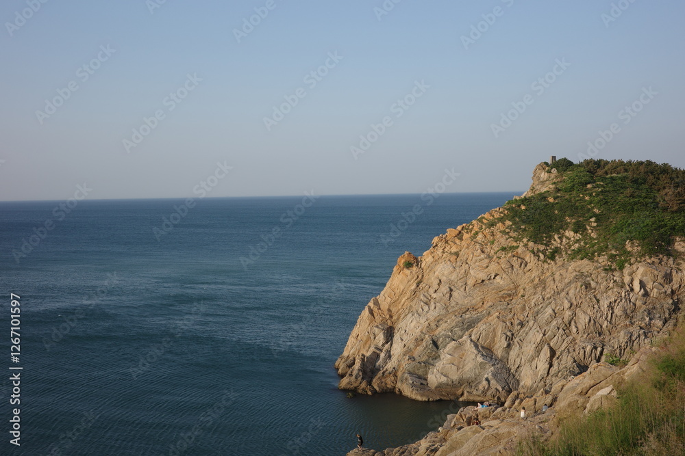 cliffs of Maotou Mountain in Weihai cliffs of Maotou Mountain in Weihai