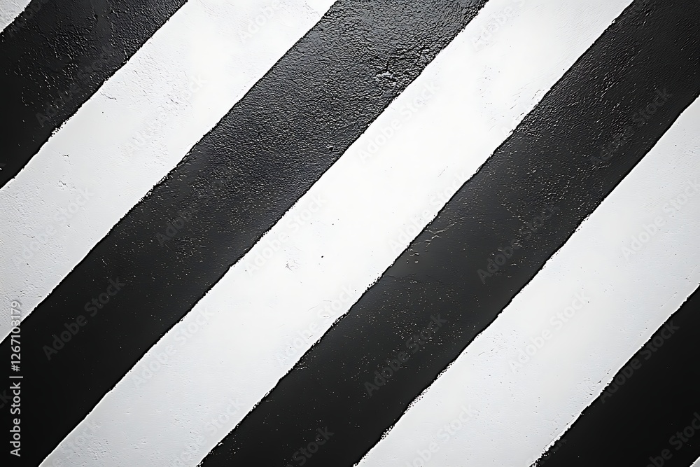 Fototapeta premium Black and white diagonal stripes pattern background
