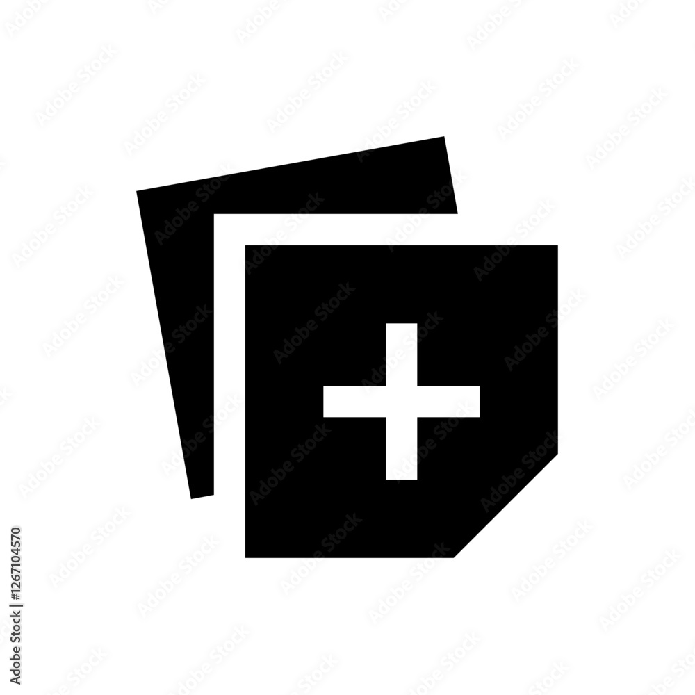 Fototapeta premium Add Documents Icon 