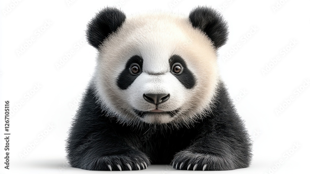 Fototapeta premium panda isolated on transparent background