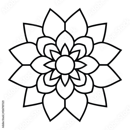liner art mandala 