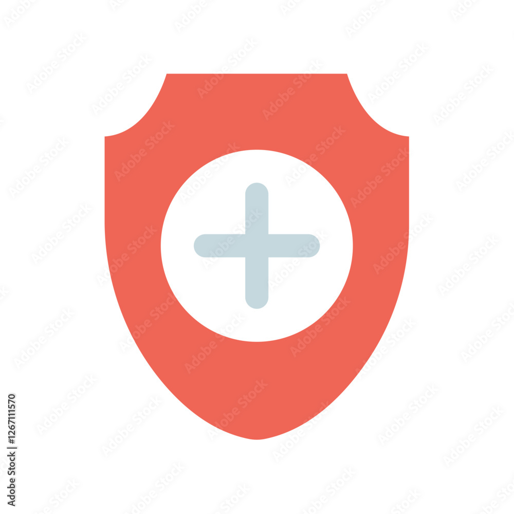 Icon a health protection, isolated against a clean background. Icon a health protection, isolated against a clean background.