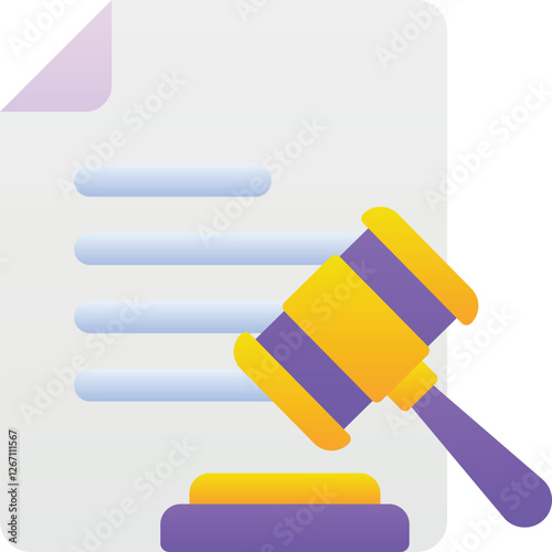 Gradient color illustration for Legal document