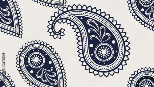 Paisley Pattern fabric abstract design backdrop background