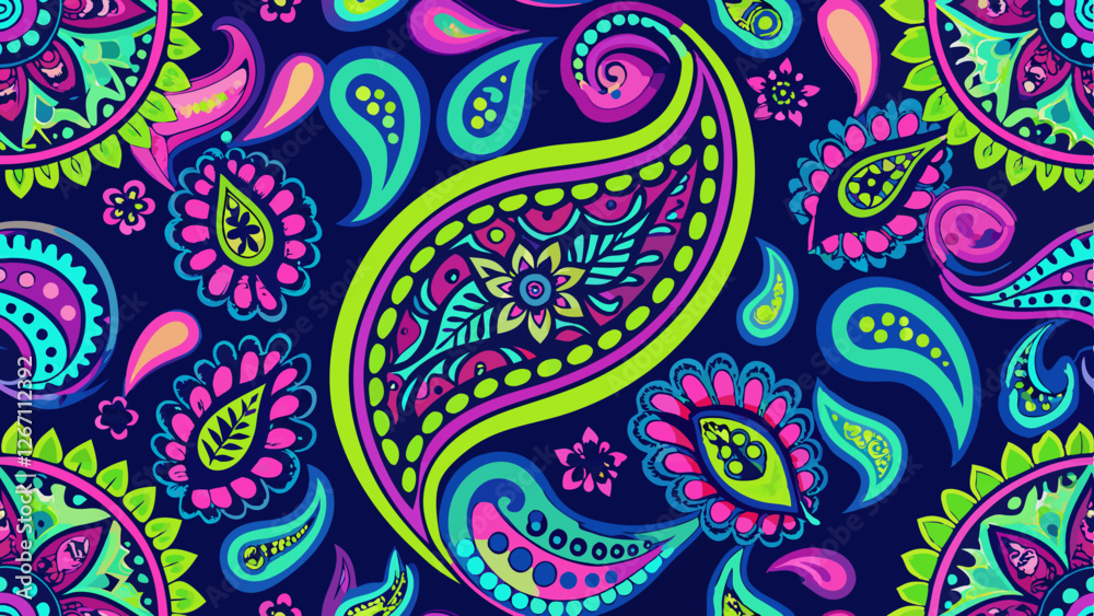 Paisley Pattern fabric abstract design backdrop background Paisley Pattern fabric abstract design backdrop background