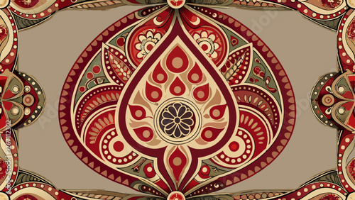 Paisley Pattern fabric abstract design backdrop background