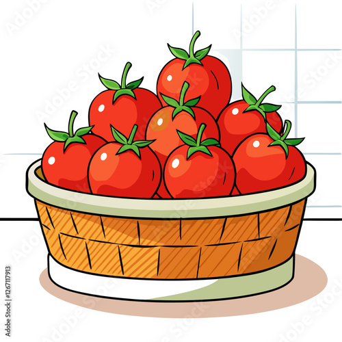 tomato in a basket