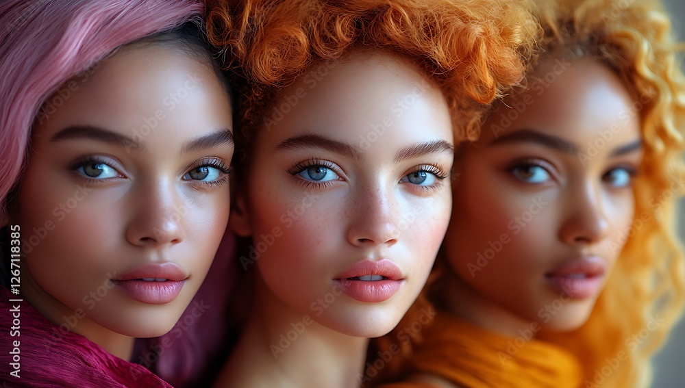 Playful Vibes with Colorful Curly Hairstyles Playful Vibes with Colorful Curly Hairstyles