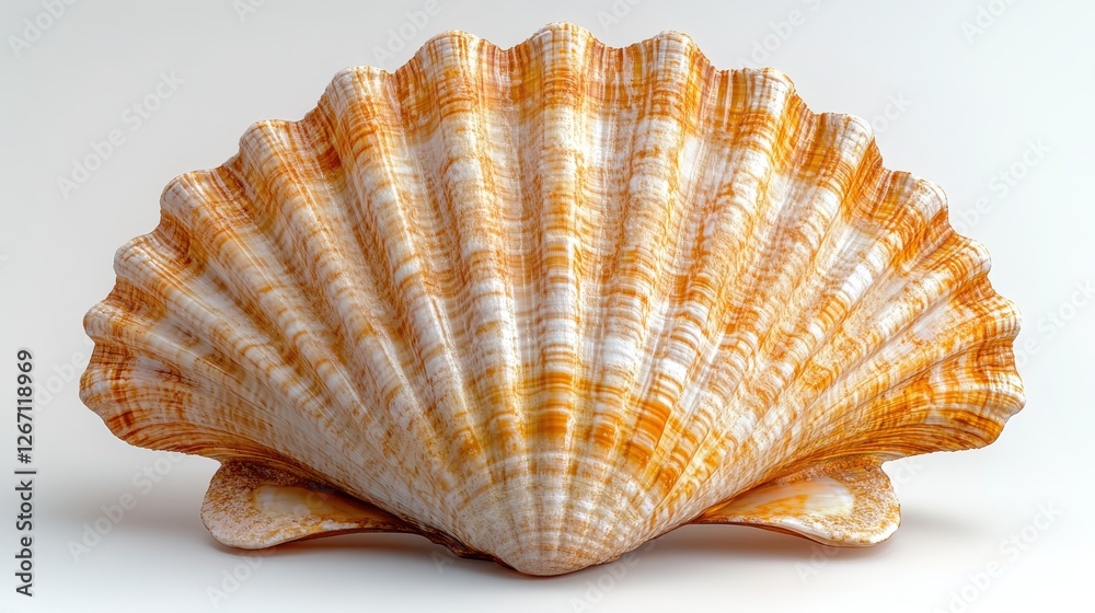 scallop shell isolated on transparent background scallop shell isolated on transparent background