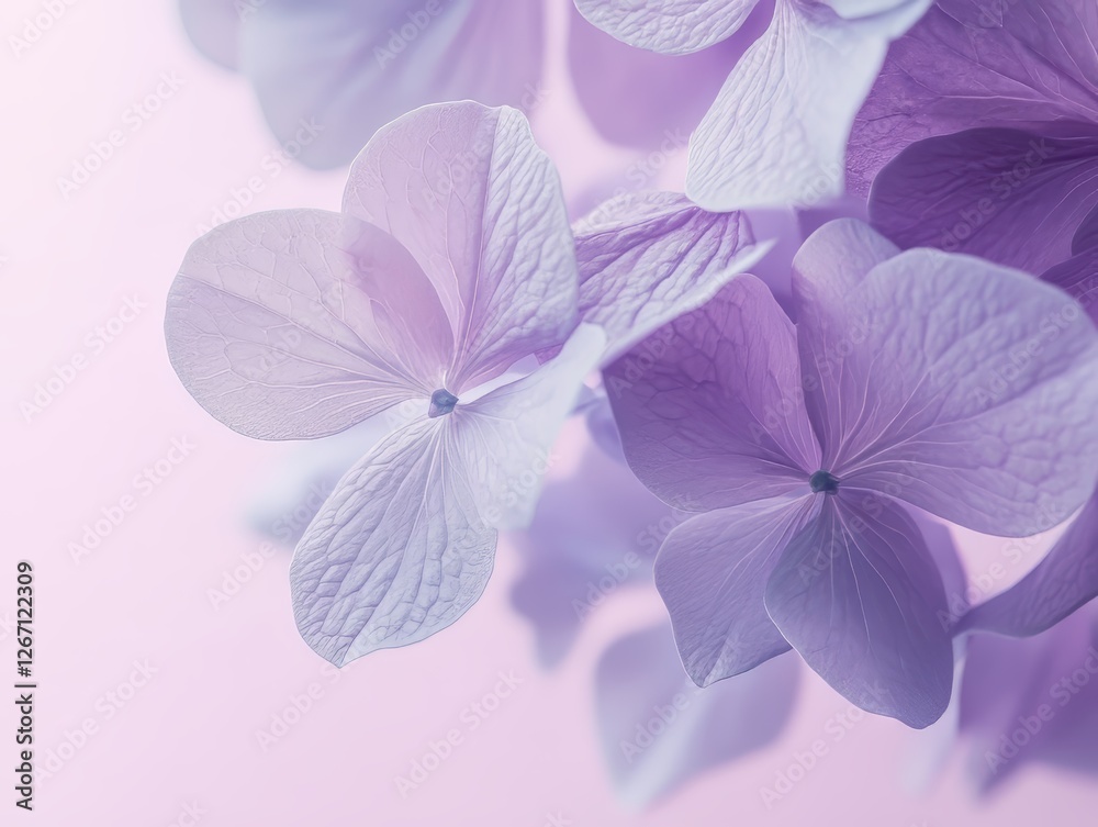 Fototapeta premium Serene Lavender Hydrangea Blossoms