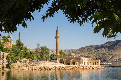 Bild auf Leinwand Ulu mosque in Halfeti on the Euphrates river in Turkey