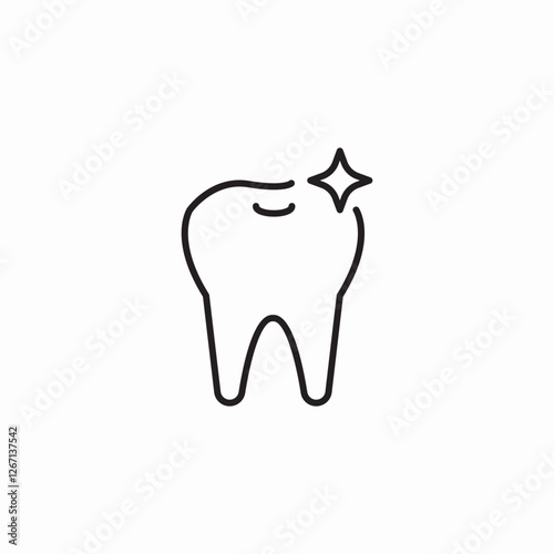 dental cleaning icon sign vector