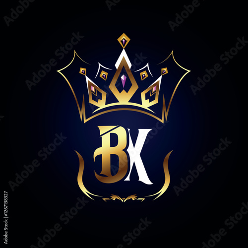 BX Crown King Royal Logo Design