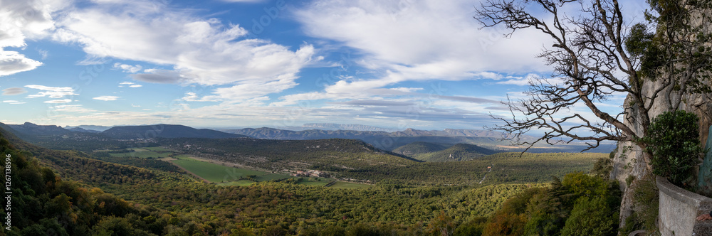 Sainte-Baume Cave, a sacred site in Provence where Mary Magdalene is said to have lived. A place of pilgrimage, nestled in cliffs with a stunning panoramic view of the surrounding landscape. Sainte-Baume Cave, a sacred site in Provence where Mary Magdalene is said to have lived. A place of pilgrimage, nestled in cliffs with a stunning panoramic view of the surrounding landscape.