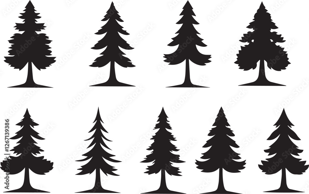Obraz premium set of trees