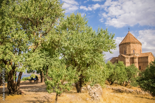 Armenian church on the Akdamar island on the Van lake, Turkey