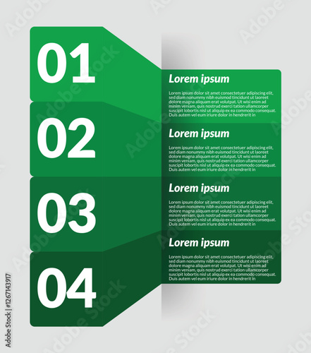 Green infographic and comparison template design concept for business presentation banner workflow, flow chart, layout, process diagram and how it work	