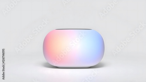 Compact Smart Speaker with Soft Gradient LED Glow