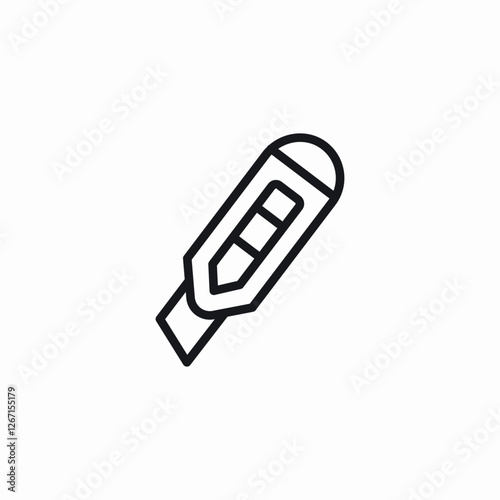 cutting tool icon sign vector photo