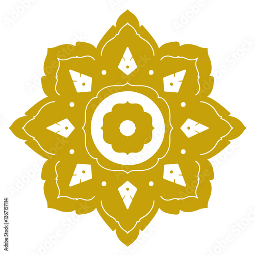 Gold Line art pattern