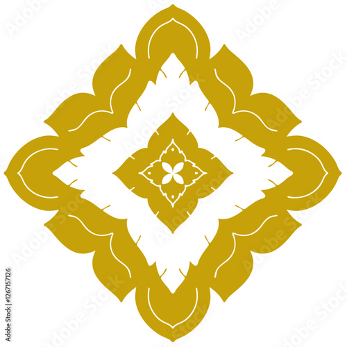 Gold Line art pattern