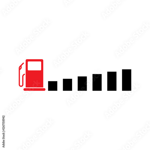 Fuel meter. Fuel indicator. Fuel Meter in Economy, Gas Fuel Tank meter, Fuel Indicator, oil measure, Oil Dashboard