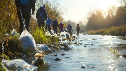 Clean Up Action along the Polluted River