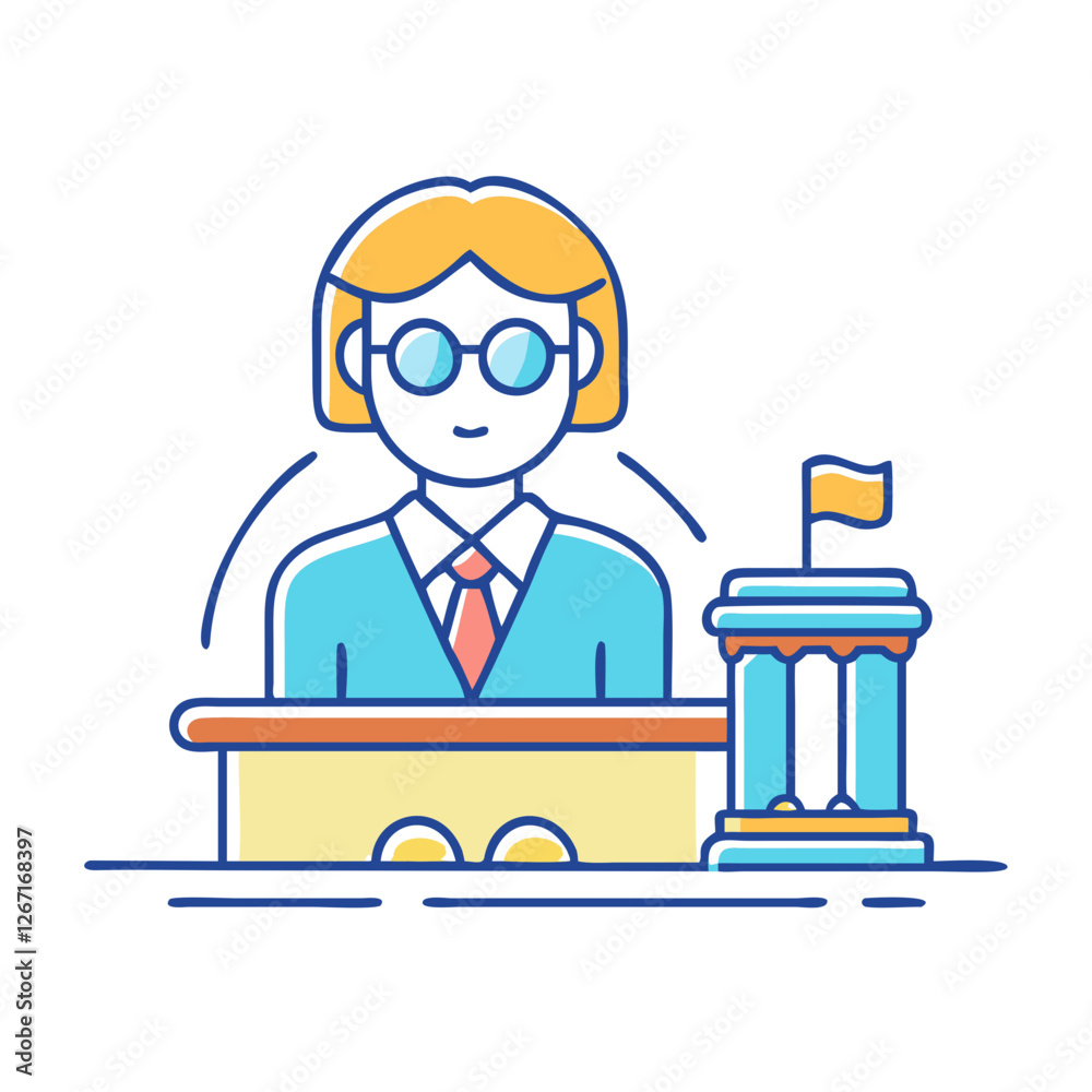 court clerk icon, court clerk vector illustration-simple illustration of court clerk, perfect for court clerk logos and icons court clerk icon, court clerk vector illustration-simple illustration of court clerk, perfect for court clerk logos and icons