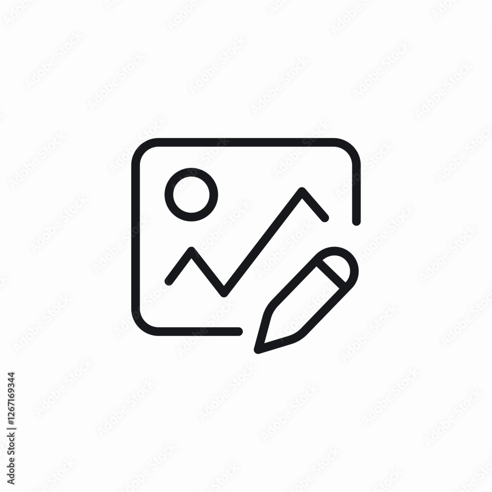 image edit icon sign vector image edit icon sign vector