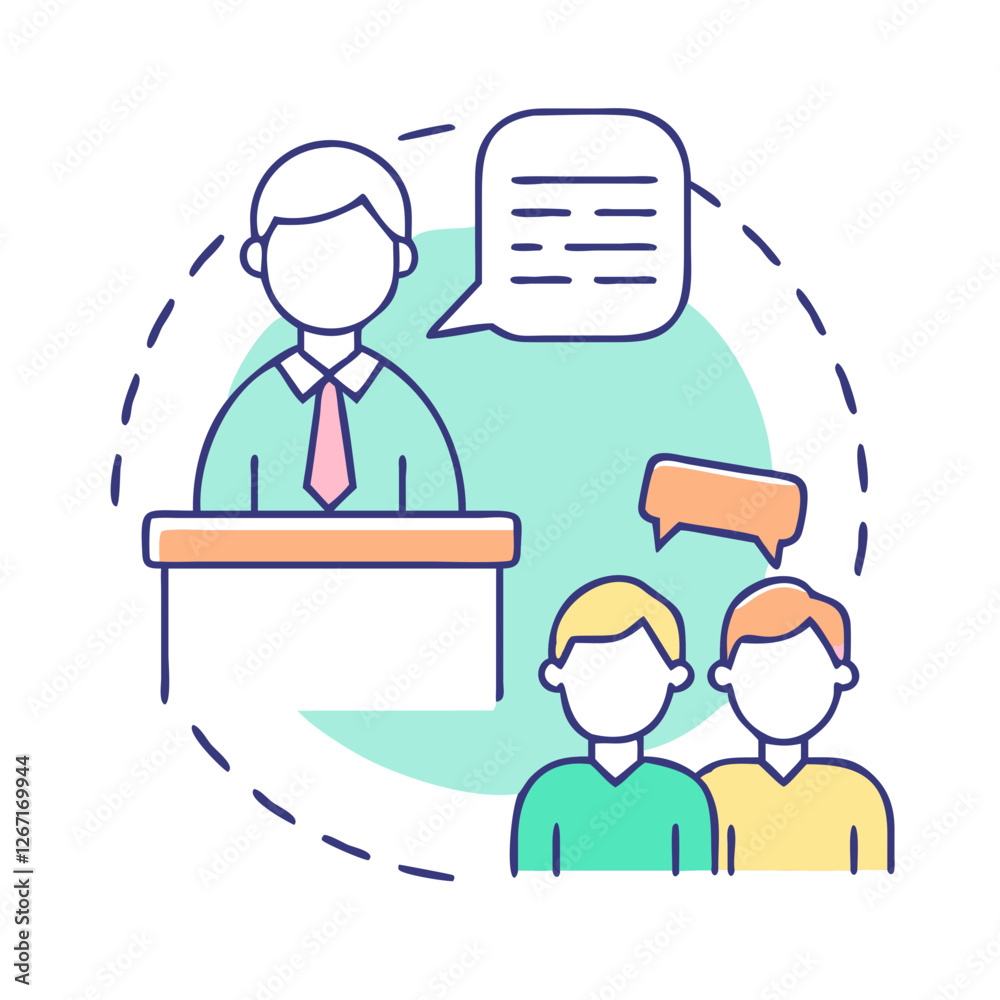 testimony icon, testimony vector illustration-simple illustration of testimony, perfect for testimony logos and icons