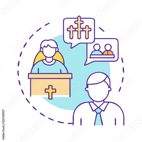 testimony icon, testimony vector illustration-simple illustration of testimony, perfect for testimony logos and icons