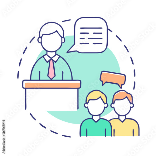 testimony icon, testimony vector illustration-simple illustration of testimony, perfect for testimony logos and icons