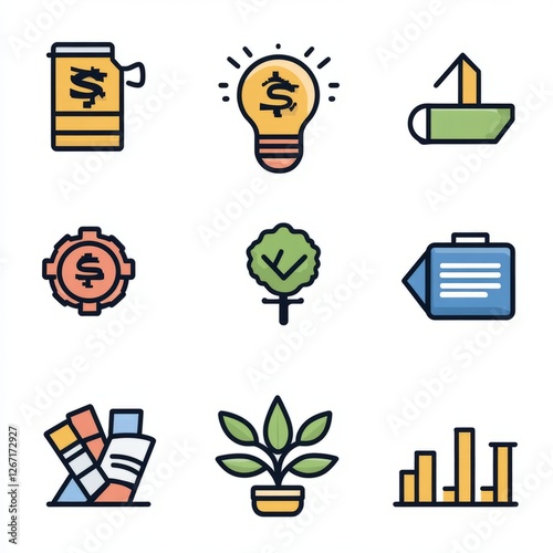 Icons graphic designer isolated with white background, editable stroke vector set of icons for web design