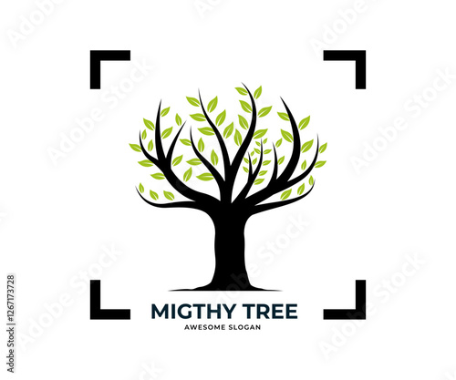 Tree logo, icon, symbol vector