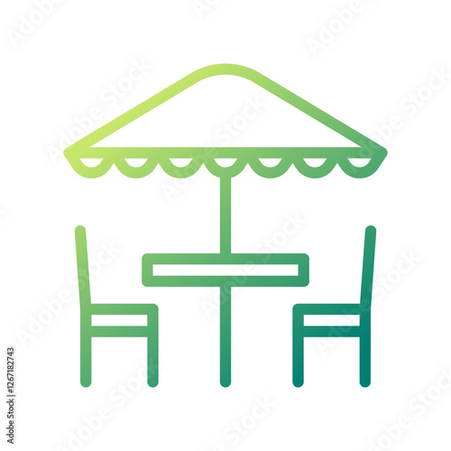 Outdoor Table Set, Minimalist Terrace Design