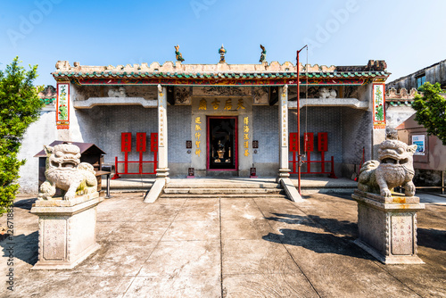 Building view of the Tin Hau Ancient Temple in Coloane, Macau, dedicated to Tin Hau, popularly known as A-Ma.