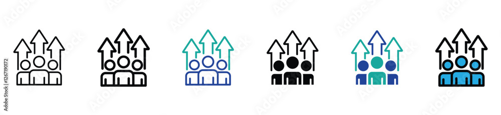 set of Decision icon. stock vector. set of Decision icon. stock vector.