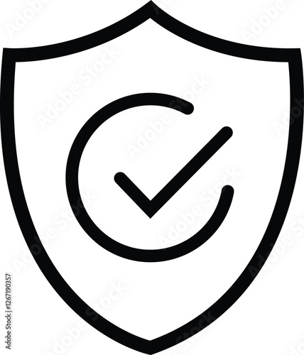 check mark security icon sign vector