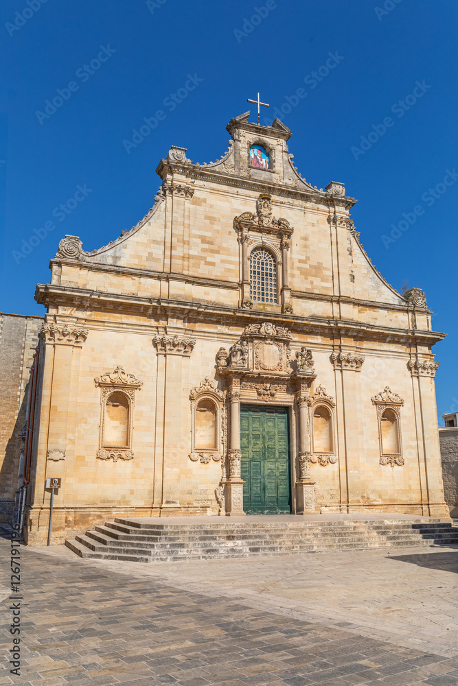 Fototapeta premium Chiesa Madre dell'Annunziata, à Muro Leccese, dans les Pouilles, Italie