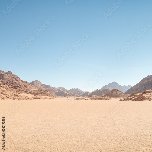 Exploring vast desert landscapes remote location nature photography barren environment wide-angle view serenity concept