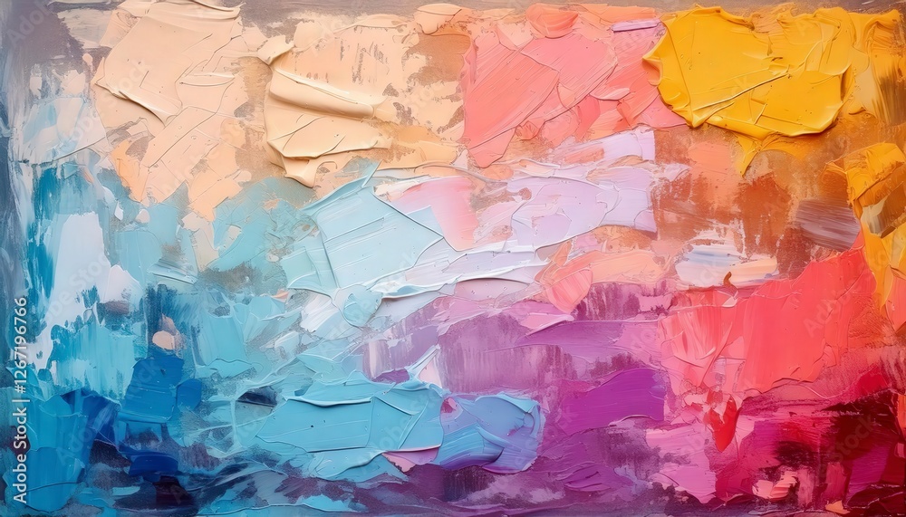A painterly grunge texture combining smudges, brush strokes, and distressed layers soft background
