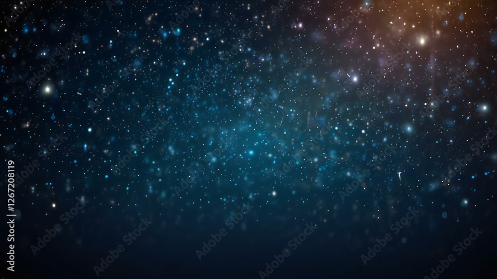 Fototapeta premium abstract blue background with particles