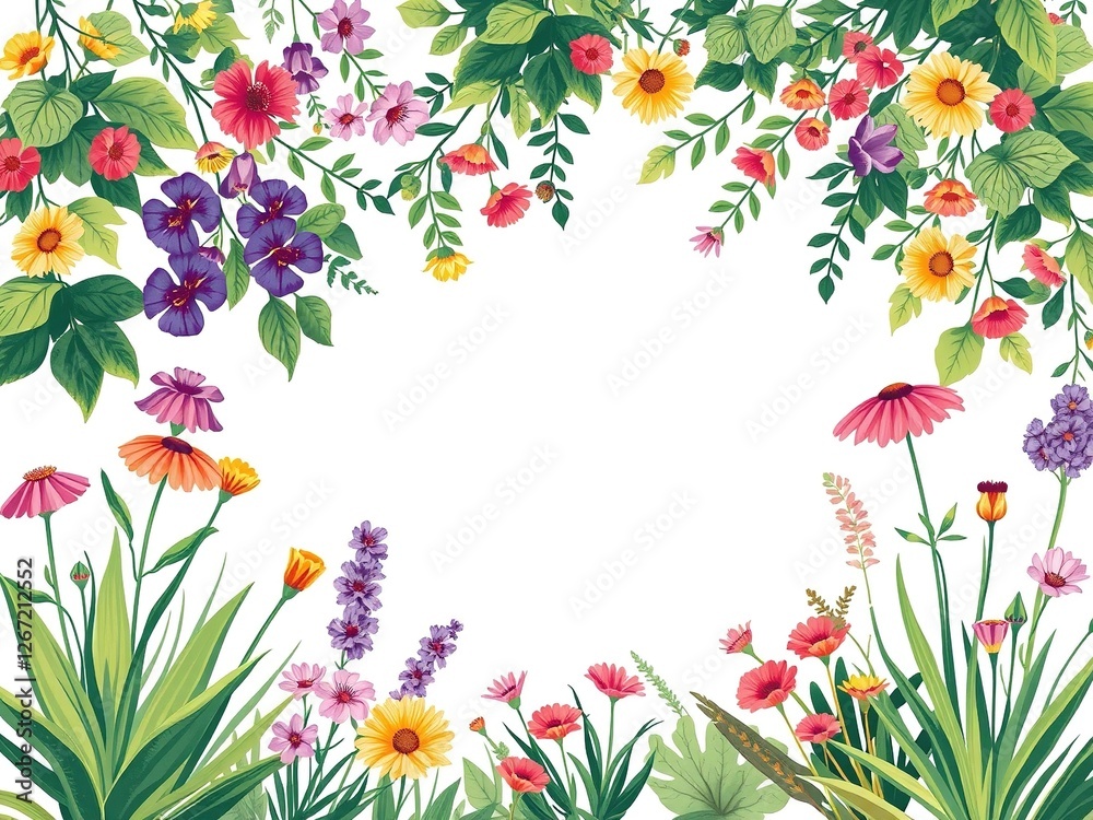 Obraz premium Rustic Botanical Illustration for Printables