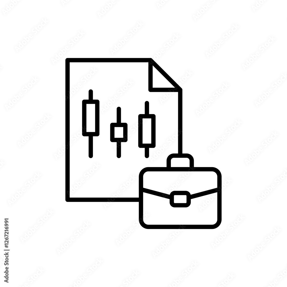 Trading file outline icons, minimalist vector illustration ,simple transparent graphic element .Isolated on white background Trading file outline icons, minimalist vector illustration ,simple transparent graphic element .Isolated on white background