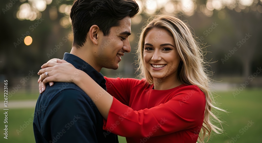 Romantic Engagement in a Park